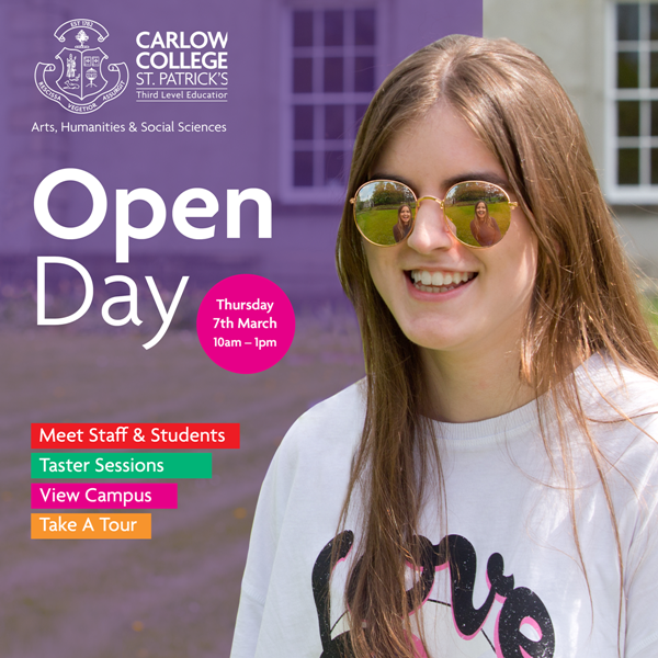 Spring Open Today Carlow College Spring Open Day in March